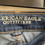 American Eagle Womens Button Up Denim Jean Stretch Mini Skirt Size 4 Blue Photo 2