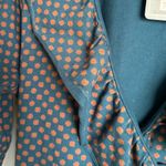 Matilda Jean Women's Teal and Orange Reunion Wrap Ruffle Dress, Size XL, NWT Green Photo 3