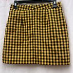 Forever 21  Black and Yellow Plaid Mini Skirt Photo 1