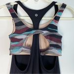 Lululemon All Sport Support Tank w/ Built In Bra Black Camo Multi Size 2 Purple Photo 6