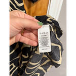 Haute Hippie Black Tan Abstract Print Boho Tunic Dress Women’s Small Cotton Photo 2