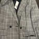 ZARA NWT  houndstooth checked oversized shoulder pad blazer xs Photo 1