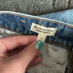 Madewell Relaxed Mid-Length Distressed Denim Shorts Blue 23 Photo 3