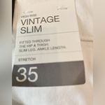 Gap  vintage slim high rise white jeans size 20 regular Photo 1