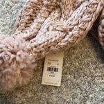 Francesca's New Francesca’s knit scarf, cable design, knit twin pom pom, new with tag Photo 6