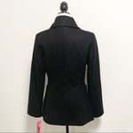 Betsey Johnson Black Wool Blend Button Up Coat Bow Pockets NWT 6 *Button Defect* Photo 6