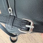 Rebecca Minkoff  black pebbled leather zipper crossbody bag Photo 9