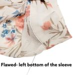 Torrid 00 Floral Cottagecore High Low Button Down Shirt Dress Roll Sleeve Blouse Photo 10