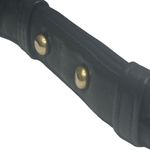 Perlina Vintage:  New York  Slide Lock Crossbody Messenger Bag  Black Leather  Photo 12