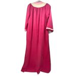 Vintage Evelyn Pearson Pink Velour Housecoat Night Gown Lounge Zipper Womens M Size M Photo 1