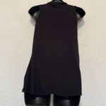 Women’s size S/M black turtleneck, tank top, with ear loops for masking. Photo 5