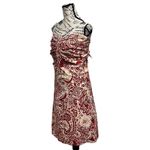 Anthropologie  Blue Tassel Strapless Mini Dress Women's Size L Beach Boho Coastal Photo 3