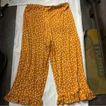 ASOS  Orange Flared Ruffle Hem Polka Dot Pants  20 Twee Coconut Girl Dopamine Photo 3