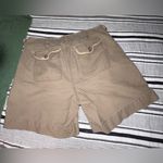 Bass Womens Brown Casual Chino Shorts Comfort Waist‎ Floral Lined Pockets Tan Size 6 Photo 3