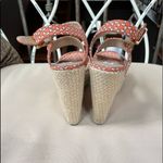 Steve Madden Jenny Printed Espadrille Wedge Sandal in Orange Size 7.5 Photo 3