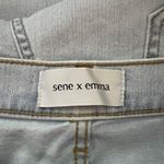 Sene x Emma Jeans Loose Straight Blue Light Wash Slouchy‎ Straight Leg Size 30 Photo 4