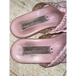 Vintage Famolare Pink Thong Sandal Leather Uppers Rubber Sole 5‎ M Photo 2