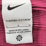 Nike Therma-FIT ADV Pullover 1/4 Zip Cropped Running Top Maroon Womens Large Photo 3