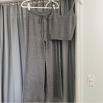 AUDEN Knit Set Gray Ribbed Loungewear Medium Photo 3