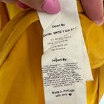Johanna Ortiz Tulip Evolution Ruffle Shoulder Stretch Poplin Wrap Jacket Dress 8 Yellow Photo 5