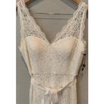 Adrianna Papell Sleeveless Lace Overlay Illusion Gown Size US/14 Photo 6