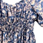 Gap Milkmaid Floral Top Blue XLT Photo 1