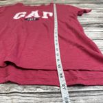 Gap Womens Basic Branded T Tee Shirt S SM Small Wine Merlot Red White Hi Low NWT Photo 9