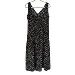 EXPRESS Vintage 1990s  dark floral button down floral maxi dress Photo 5