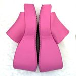 BP . Dylan Hot Pink High Platform Slide Sandals Size 11 Photo 2