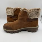 Skechers Women's SN49475 Brown Leather 6" Ankle Boots Faux Fur Size 7.5 Photo 5