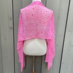 Cejon Pink and White Batik Geo Scarf 65” x 22” VALENTINES DAY GIFT IDEA! Photo 2