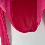 21 Saints Slinky Stretch Elegant Pink Womens Long Sleeve V Photo 4