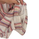 Harper  Heritage faux wrap Striped White Linen blend Romper size small Photo 5