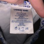 Lands' End Tankini Swim Suit Top Batik Soft Cup Medallion Print Blue White Photo 5