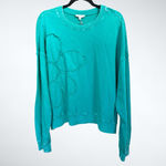 easel  Flower Patch Terry Knit in Atlantis Green Size S Photo 1