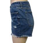 Seven7  Denim High Rise Distressed Raw Hem Cotton Weekend Shorts Womens 10 Photo 2