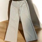 Lafayette 148 Pants Womens 8 Waverly Wide Leg Wool Dress Office Beige Stretch Tan Photo 0