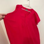 Market & Spruce  STITCH FIX Plus Size Cleve Flutter Sleeve Blouse Raspberry Pink Photo 7