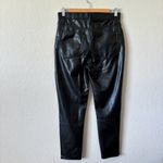 Abercrombie & Fitch The Skinny High Rise Vegan Leather Photo 3