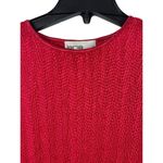 VTG Lana Lee Canada Red Crinkled Texture Cap Sleeve Baby Doll Tee M NWT Size M Photo 2