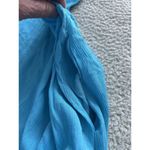 Elan  Strappy Gauze Deep V-Back Swim Cover Up Slip Dress Blue Size XS Photo 4