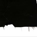 ZARA Size XS Black Raw Hem Denim Jean Mini Skirt Photo 1