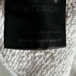 Stateside Cotton Linen Short Sleeve Sweater White Sz Small Coastal Photo 6