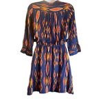 Dolce Vita Womens XS Blue Orange Southwest Weatern Print Fit N Flare Mini Dress Photo 1