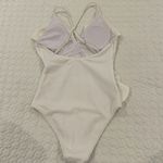Off white ribbed one piece swim/ bodysuit Size XS Photo 3