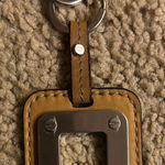 Tignanello Brown Leather Keychain or Bag charm Photo 0