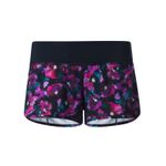 Lululemon 2016 Speed Short 2.5” Mini Midnight Bloom Black Deep Fuchsia Sz 4 Rare Photo 5