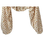 We Wore What Ditsy Daisy Flower Billow Long Sleeve Crop Top Small Ivory Yellow Photo 7