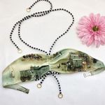 Ted Baker Bikini Top: Retro Beach Ocean Print Photo 0