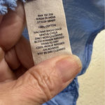 Soft Surroundings Trianon Blouse Women 2X Crochet Lace Dusty Blue Boho Hippie Photo 6